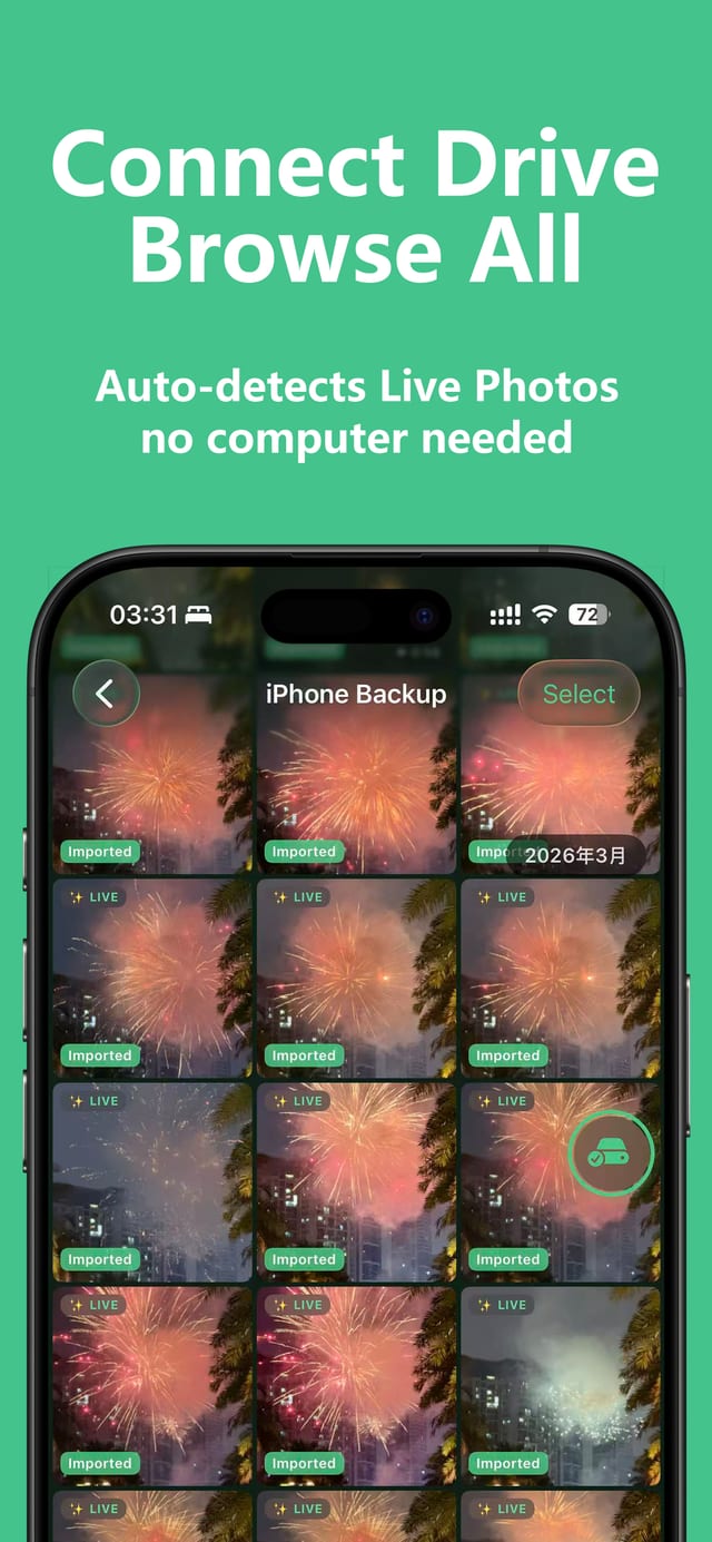 Sparkle photo grid